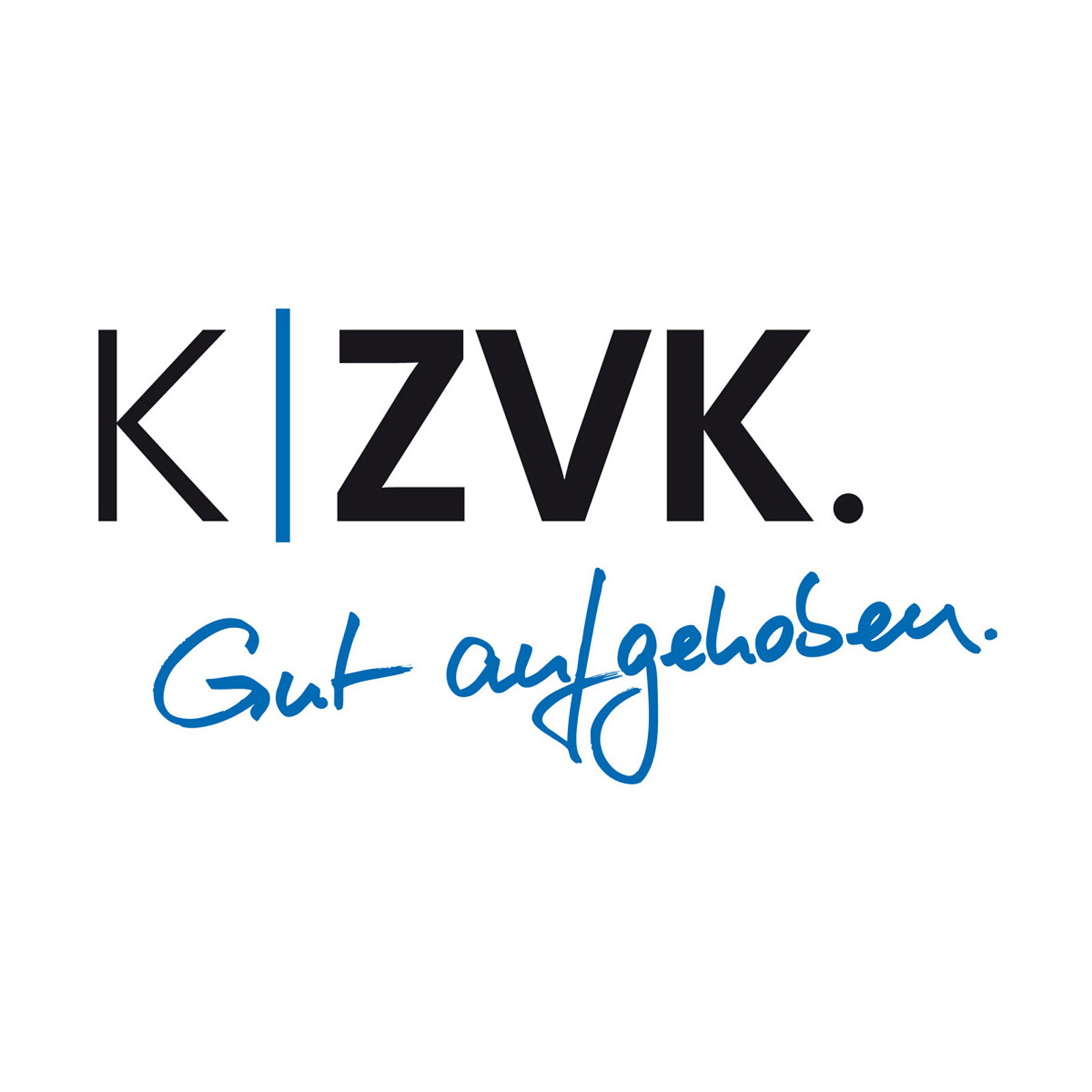Logo der KZVK mit dem Slogan "Gut aufgehoben"